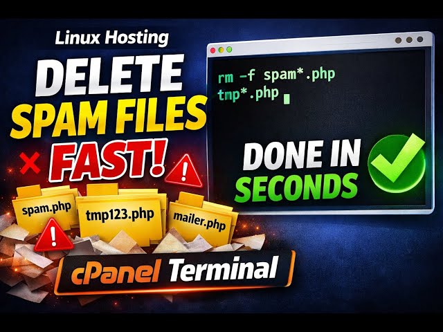 How to Delete Spam Files in Linux Hosting via cPanel Terminal Fast & Safe Method