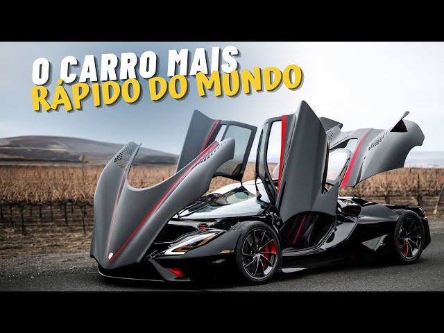O CARRO MAIS RAPIDO DO MUNDO  // TUATARA PASSA DOS 530 Km/h E DEIXA O CHIRON PRA TRÁS