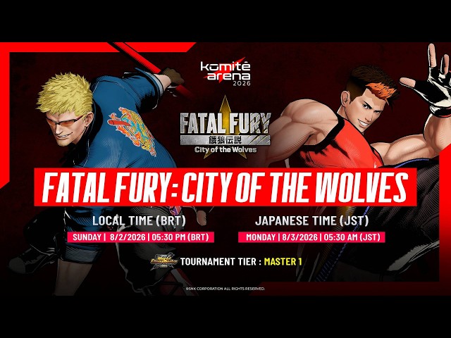 Komitê Arena 2026 | FATAL FURY: CotW | TOP 16 & TOP 8