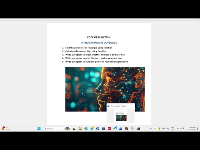 #code of function# jk programming language