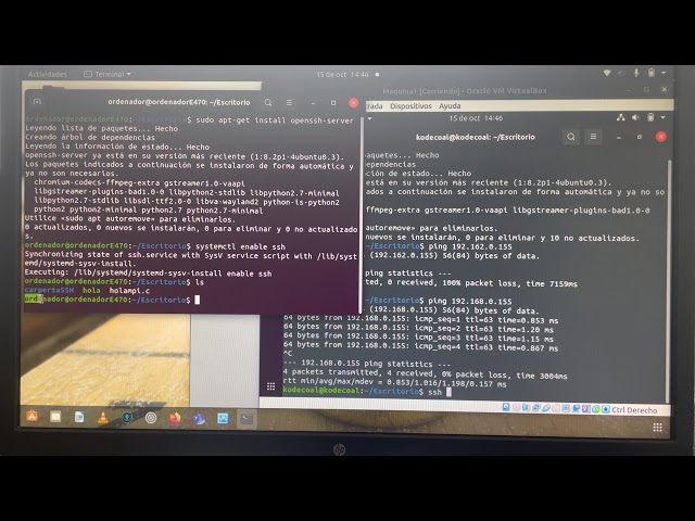 Conexión remota con SSH y prueba de conexión desde el clienteSSH (Fácil y rápido)