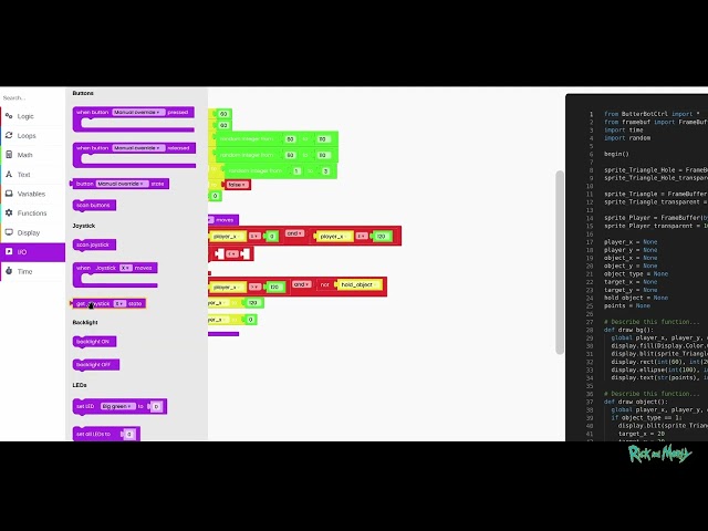 Coding Butter Bot Controller - Shapes Game 👾