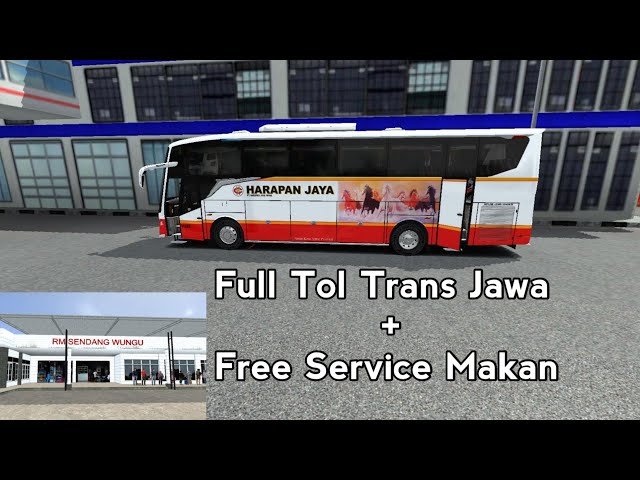 RIDING A BUS TO JAKARTA VIA THE TRANS JAVA TOLL ROAD IN BUSSID GAME