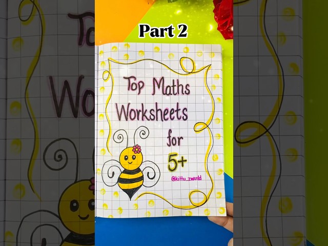 Top maths worksheets for nursery LKG #shorts #worksheets #maths #kids