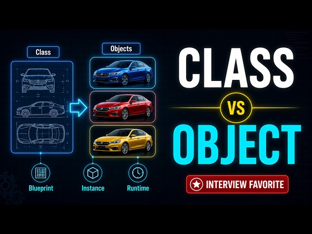 Class vs Object Explained | OOP Interview Question Every Engineer Should Know