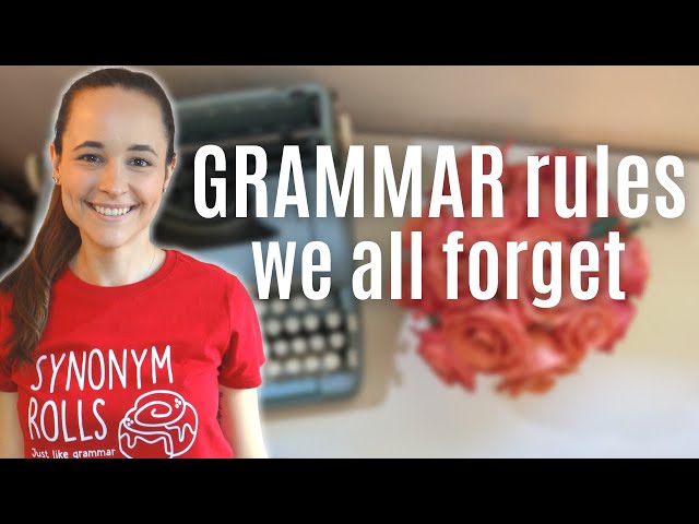 GRAMMAR FOR FICTION WRITERS: grammar rules for fiction + writing rules in fiction you've forgotten