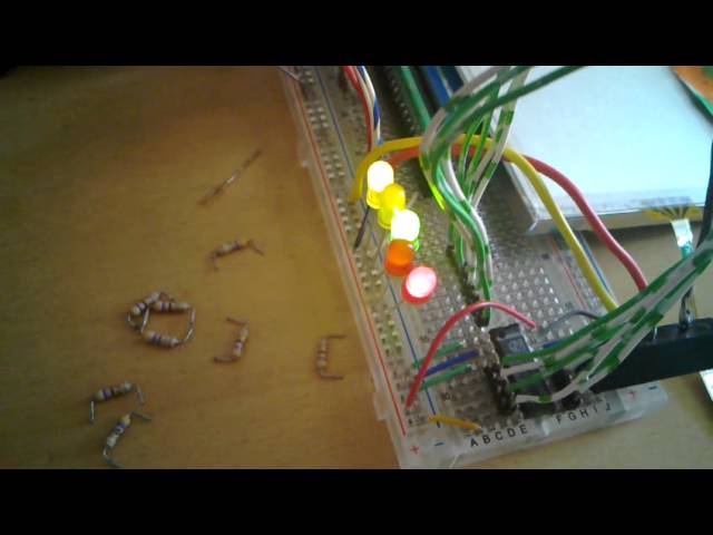 PCF8574 Arduino test: a binary counter
