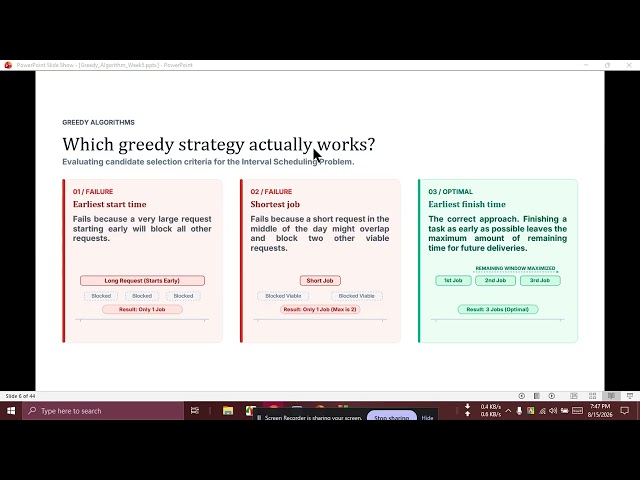 Greedy Algorithms