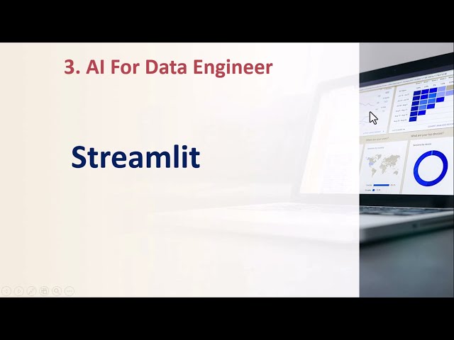 3. AI for Data Engineers | Streamlit Introduction | Build an AI Chatbot with Python
