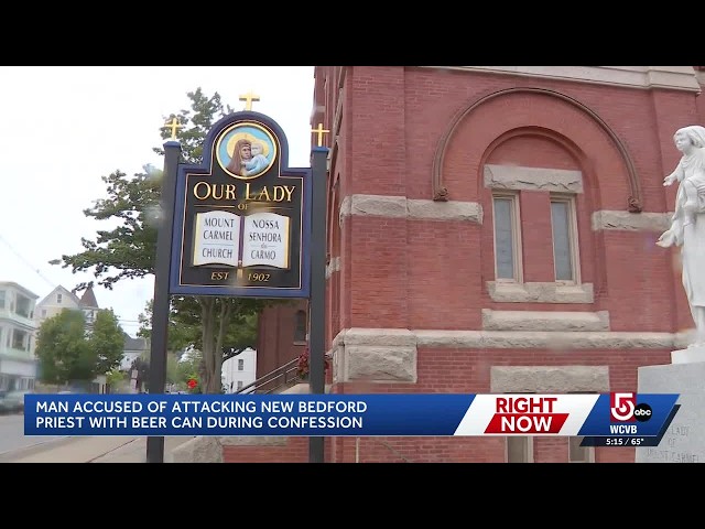 Priest attacked with beer can inside New Bedford church during confession, police say