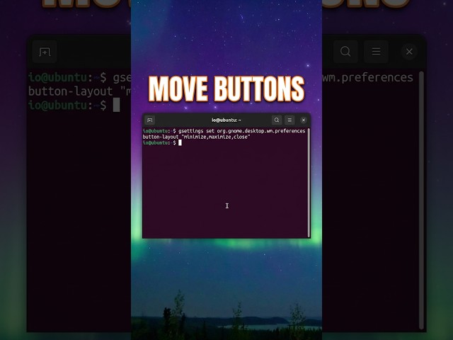 How to change position, minimize,maximize,close in Ubuntu 26.04
