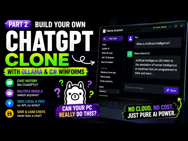 Build Your Own ChatGPT with Ollama & C# WinForms (.NET 10) | Part 2