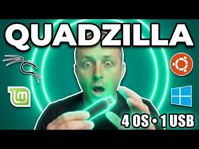 QUADZILLA USB: Boot 4 Operating Systems from ONE Flash Drive (Ventoy + Persistence!)