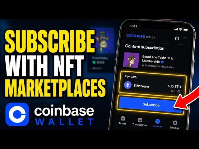 How to subscribe with NFT marketplaces on Coinbase Wallet - Quick Tutorial