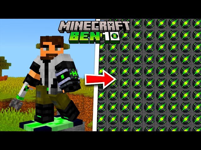 THE NEW BEST BEN 10 ADDON FOR MINECRAFT PE 26.44 WITH CUSTOMIZATION SYSTEM IS OUT
