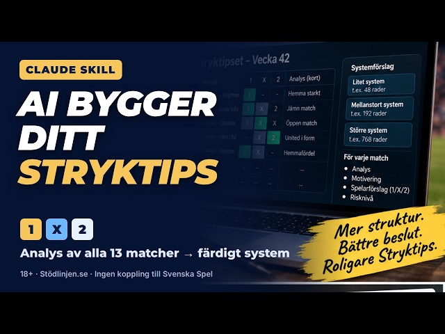 Sluta gissa på Stryktipset!