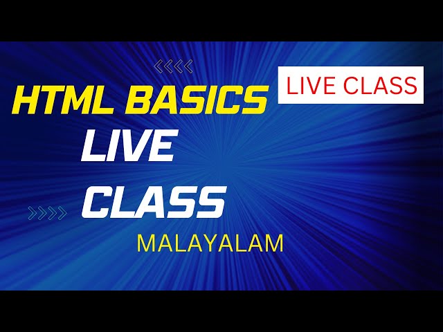 How to Create a Simple HTML Page using Notepad - Malayalam Class Live
