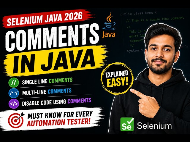 149. Comments in Java (Selenium Java 2026)
