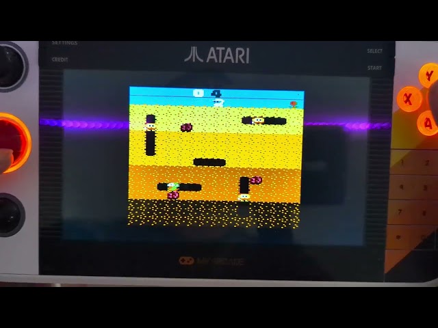Atari 7800 Dig Dug on the GSG