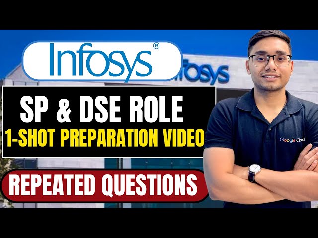Infosys SP & DSE Biggest Hiring | 1-Shot Preparation video | Repeated Questions