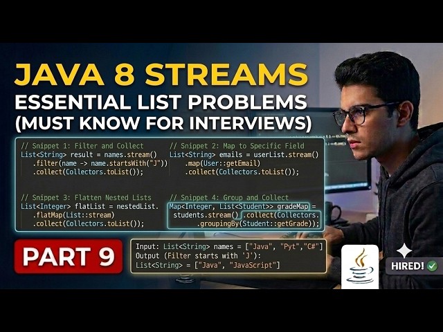 Java 8 Streams: List Problems Every Java Developer Must Know for Interviews