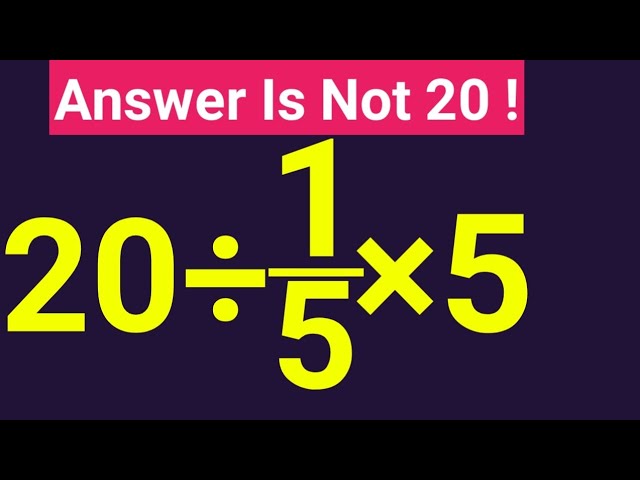 This Math Challenge Has A Hidden Trick !