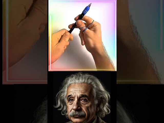 Einstein’s Genius Hand Trick That Will Blow Your Mind! 🤯✍️ #Shorts #physics