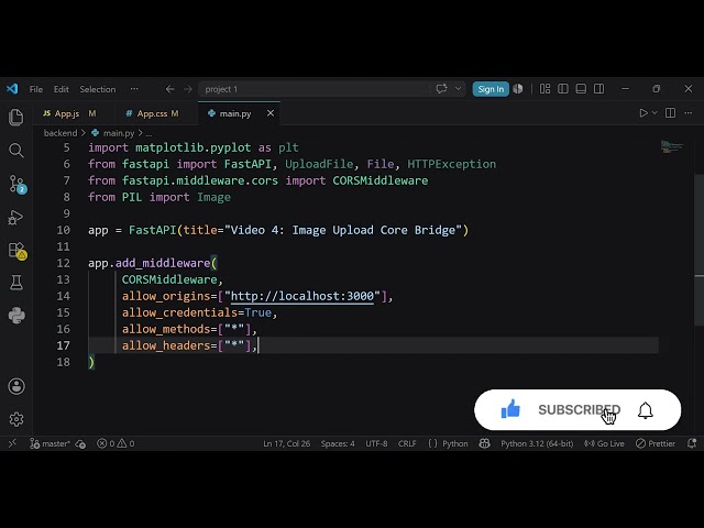 Connect React to a FastAPI Backend with Real-Time NumPy Array Processing! 🌐🐍 (PART -2 )