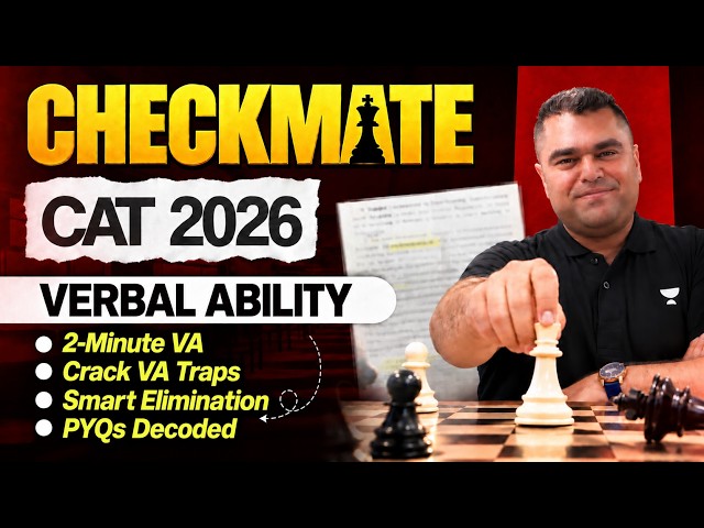 Verbal Ability PYQs | CAT 2026 Checkmate Series ♟️Amit Sir