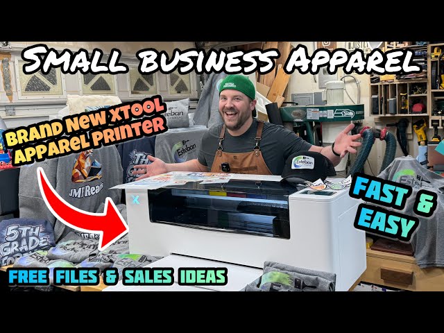 Small Business Ideas with the xTool Apparel Printer: How to Make Money, Tips, Tricks, & Free Files