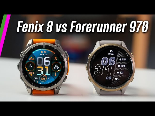 Garmin Forerunner 970 vs Fenix 8 // Striking Similarities!