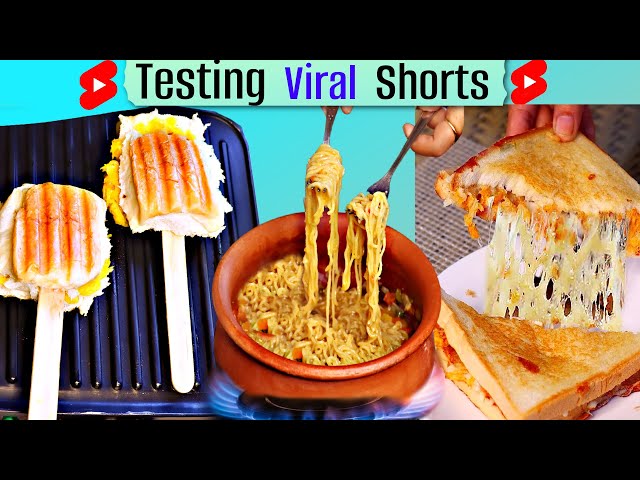 TRYING Viral FOOD Hacks from SHORTS | CookWithNisha