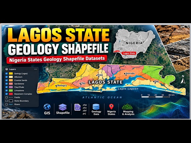 Geology Shapefile of Lagos State: Nigeria States Geology Shapefile Datasets