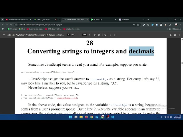 JavaScript Class Variables: Let & Const, and Converting Strings to Numbers with parseInt