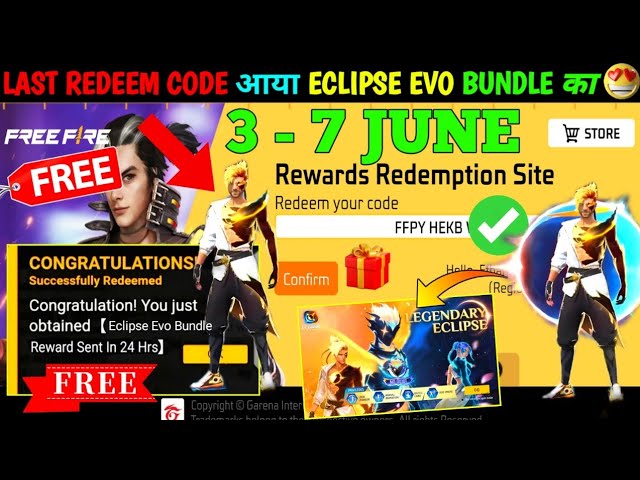 FREE FIRE REDEEM CODE TODAY 4 JUNE REDEEM CODE FREE FIRE | FF REDEEM CODE TODAY 4 JUNE