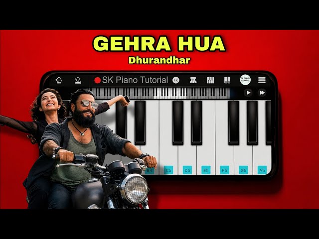Gehra Hua - Piano Tutorial | Dhurandhar | Arijit Singh
