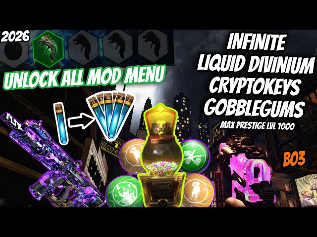 2026 *NEW*  BLACK OPS 3 ULTIMATE MOD MENU INFINITE GOBBLEGUMS, CRYPTOKEYS, UNLOCK ALL, DARK MATTER!!