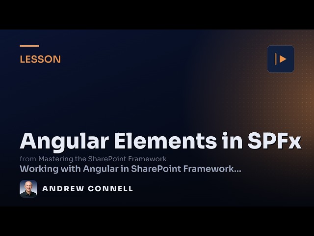 Host Angular Elements in SPFx Solutions