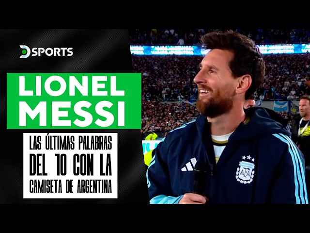 "I'M GRATEFUL TO GOD FOR BEING ARGENTINIAN" | #MESSI'S STATEMENTS AT HIS FAREWELL