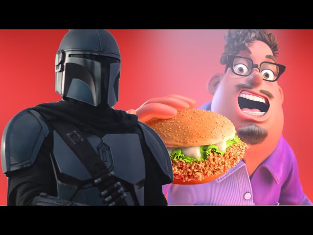The Mandalorian meets the Grubhub ad (meme)