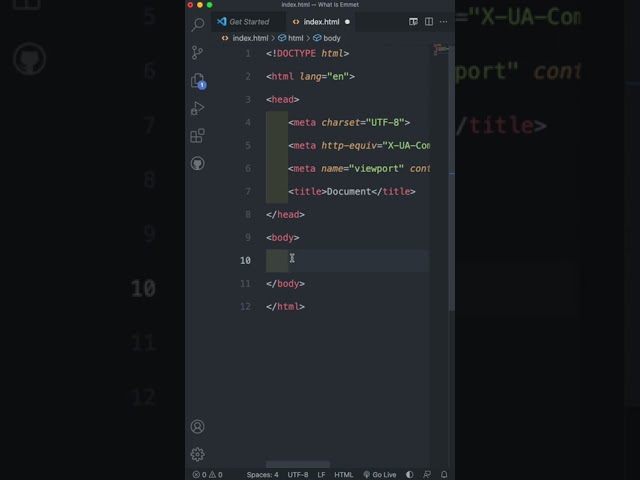 What Is Emmet In VS Code? #shorts