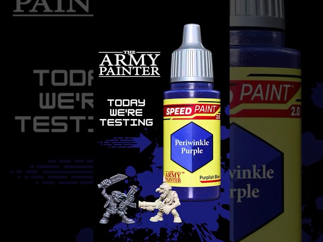 Testing Periwinkle Purple SpeedPaint By The Army Painter