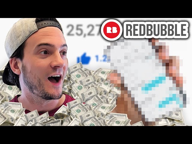 I Uploaded 40,000 Redbubble Designs & Made $______ in 365 Days #shorts