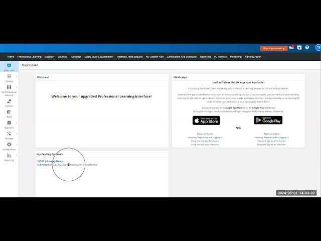 Coming Soon- Professional Learning User Interface Upgrade