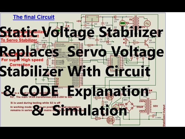 How to make a Static Voltage Stabilizer replacing a Servo voltage stabilizer