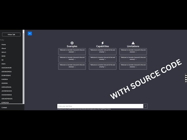 ChatGPT Clone in  JavaScript, HTML, CSS With Source Code