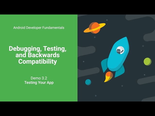 Testing Your App DEMO (Android Development Fundamentals, Unit 1: Lesson 3.2)