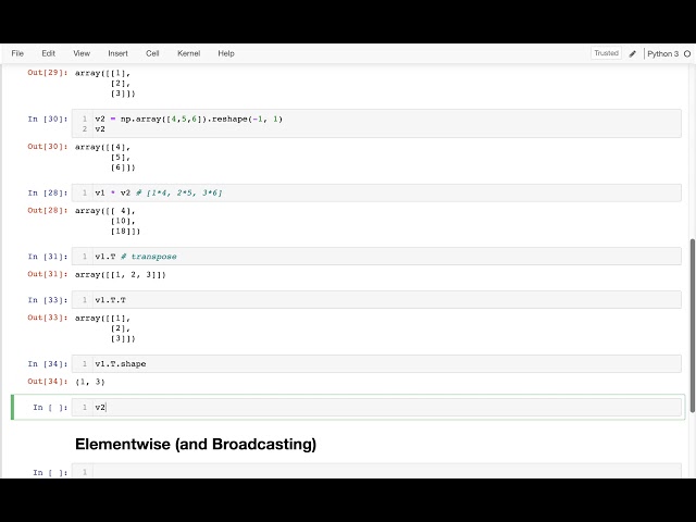 CS 320 Nov 9 (Part 1) - Vector Multiplication