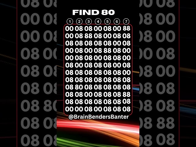 See if you can beat this visual puzzle #braingame #challenge #shorts