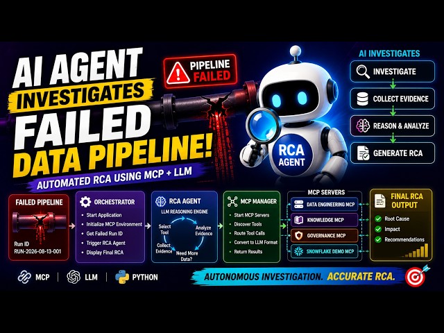 How I Built an Agentic AI System for Data Engineering Root Cause Analysis using MCP